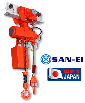 Pa lăng xích khí nén SAN-EI VLX25LP-MR, SAN-EI peumatic chain hoists VLX25LP-MR