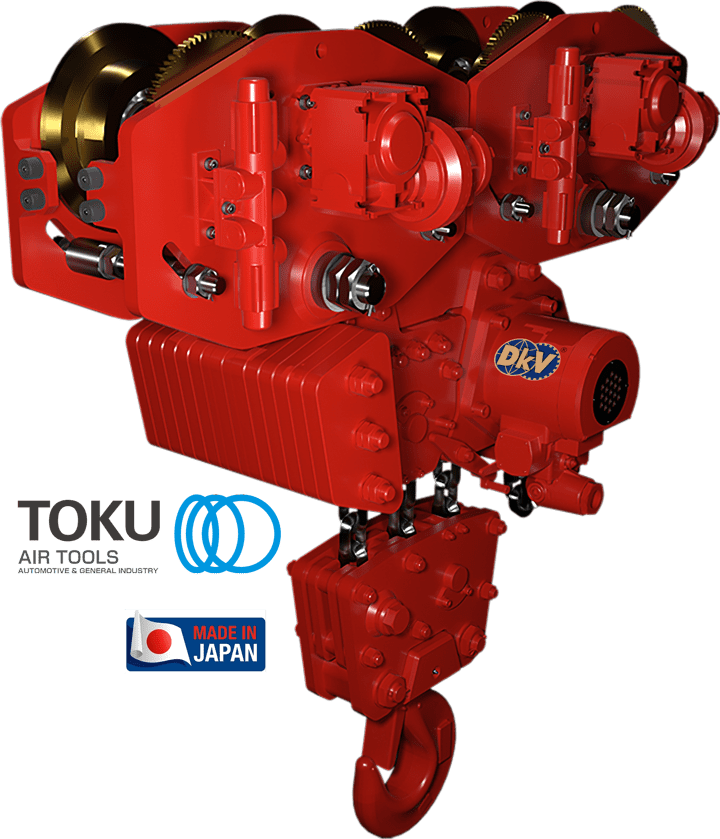 Pa lăng xích khí nén Toku TMH-37.5T-AT37.5-2S, Toku peumatic chain hoists TMH-37.5T-AT37.5-2S