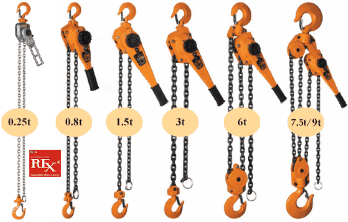 Pa lăng xích lắc tay Rex MG-90, Rex lever hoists MG-90