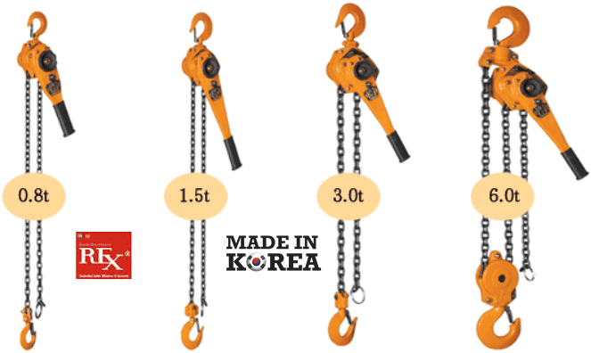 Pa lăng xích lắc tay Rex MV-60, Rex lever hoists MV-60