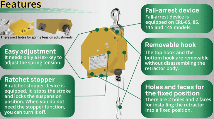 Pa lăng cân bằng Endo ERL-3, Endo Sring balancer ERL-3