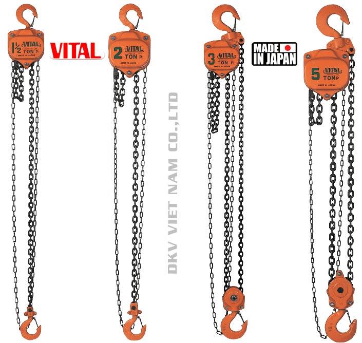 Pa lăng xích kéo tay Vital VP5-50, Vital chain hoists VP5-50