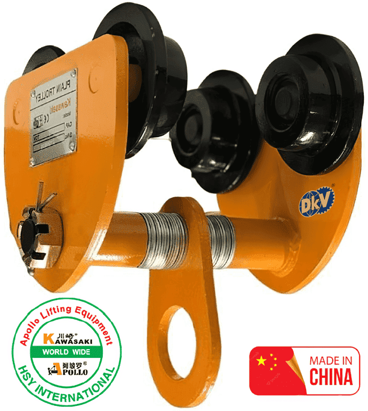Rùa lăn treo pa lăng Kawasaki VP030, Kawasaki plain trolley for chain hoist VP030