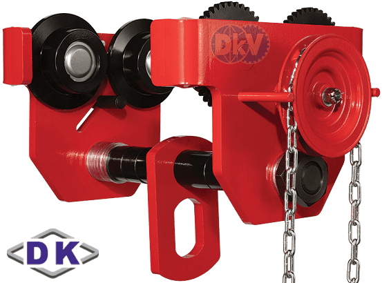 Rùa lăn treo pa lăng DK DGT-100, DK plain trolley for chain hoist DGT-100
