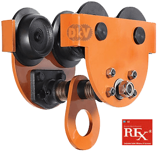 Rùa lăn treo pa lăng Rex MPT20, Rex plain trolley for chain hoist MPT20