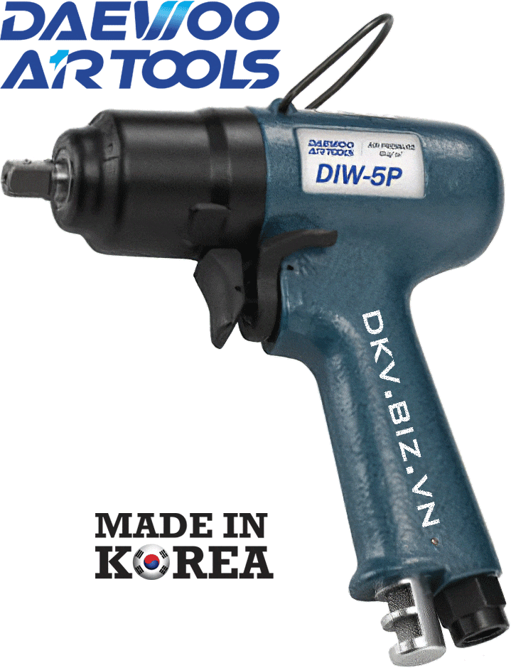 Súng siết bulong khí nén Daewoo DIW-5P, Daewoo air impact wrench DIW-5P