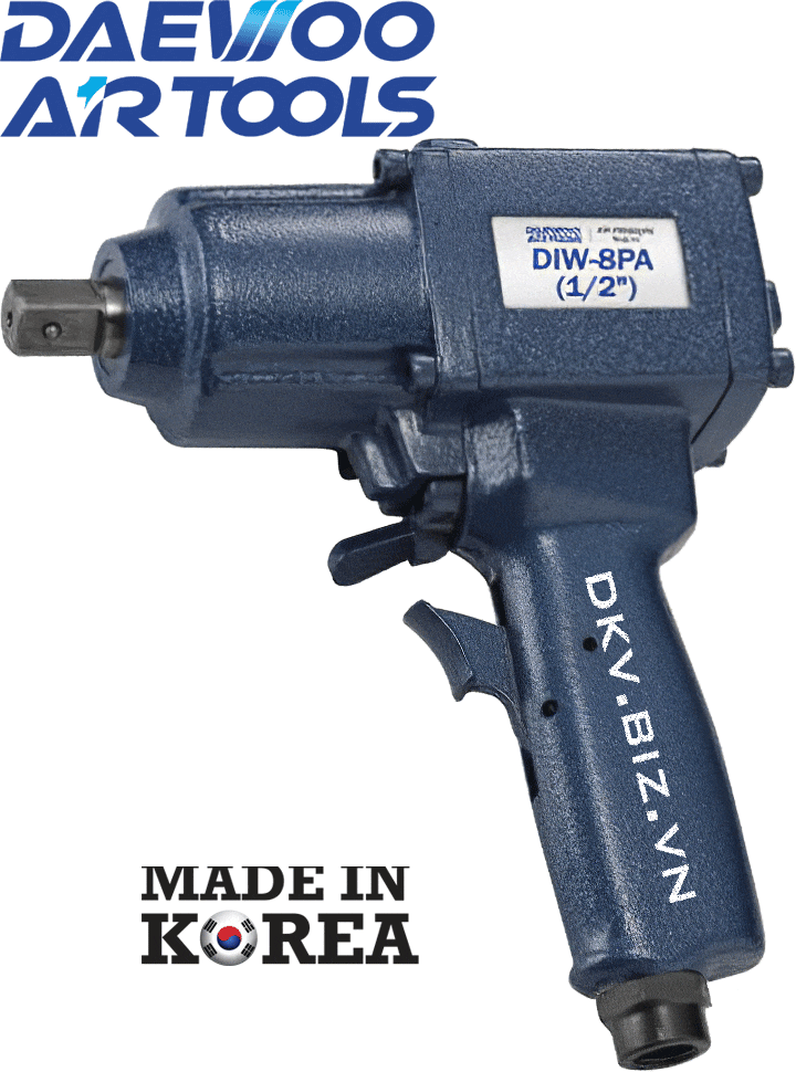 Súng siết bulong khí nén Daewoo DIW-8PA, Daewoo air impact wrench DIW-8PA