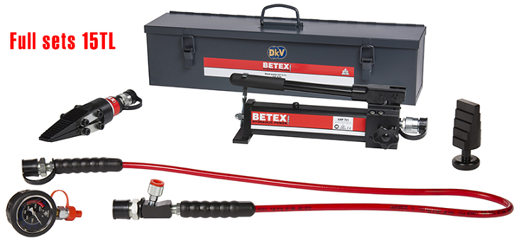 bộ tách mặt bích thủy lực, nêm thủy lực, 15TL sets, betex, 15 tấn