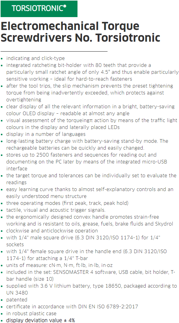 Tô vít lực điện tử Stahlwille 96510712, Stahlwille electric torque screw driver 96510712