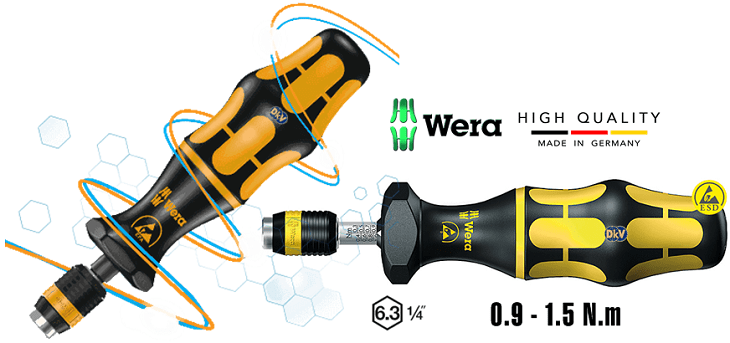 Tô vít lực Wera Kraftform 7432 ESD, tô vít siết lực Wera Kraftform 7432 ESD, Wera torque screwdriver Kraftform 7432 ESD